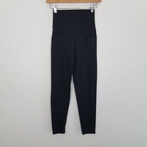OFFLINE by Aerie Legging with Sides Pockets Black Size S